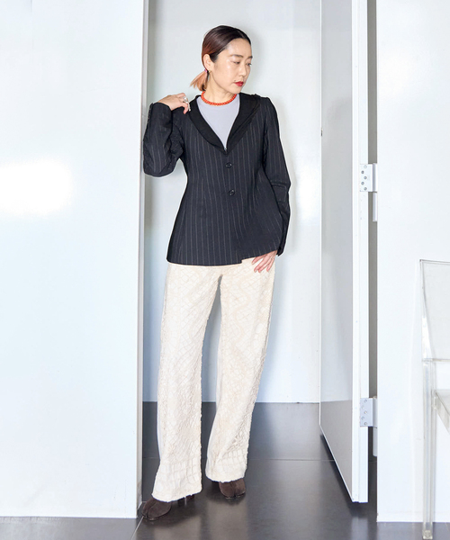 CITYSHOP(シティーショップ)の「SILPHIUM Lace denim:デニムパンツ(デニムパンツ・レディース・ホワイト・26cm/28cm)」の17枚目の写真