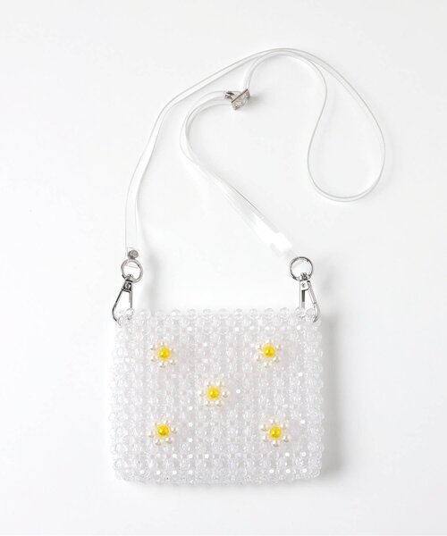 apres les cours（アプレレクール）の「フラワービーズポシェット（ショルダーバッグ・キッズ・オフホワイト・FREE）」の5枚目の写真