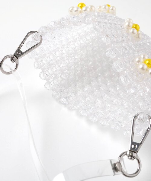 apres les cours（アプレレクール）の「フラワービーズポシェット（ショルダーバッグ・キッズ・オフホワイト・FREE）」の10枚目の写真