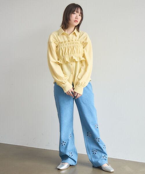 RETRO GIRL(レトロガール)の「カットワークデニムPT(その他パンツ・レディース・ブラック/ブルー/ブルー系その他5・FREE)」の11枚目の写真