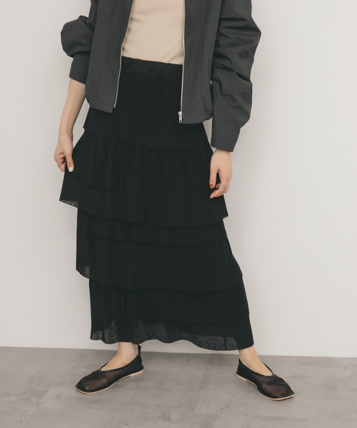 KBF(ケイビーエフ)の「ランダムティアードスカート(スカート・レディース・ブラック/グリーン系その他・ONE)」の20枚目の写真