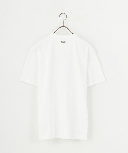 LACOSTE（ラコステ）の「[LACOSTE/ラコステ] カレッジロゴ クルーネックTシャツ（Tシャツ/カットソー・レディース・ネイビー/ホワイト・S/M/XS/L）」の8枚目の写真