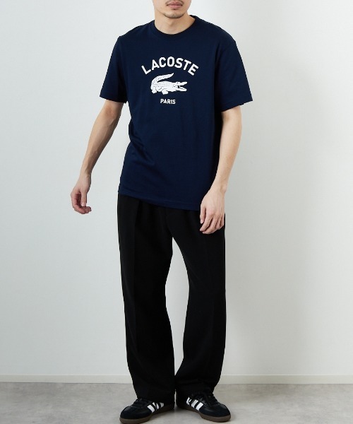 LACOSTE/ラコステ] カレッジロゴ クルーネックTシャツ（Tシャツ