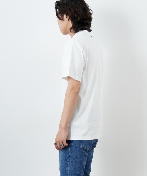 LACOSTE（ラコステ）の「[LACOSTE/ラコステ] カレッジロゴ クルーネックTシャツ（Tシャツ/カットソー・レディース・ネイビー/ホワイト・S/M/XS/L）」の20枚目の写真