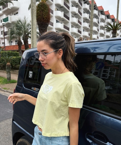 ROXY（ロキシー）の「PEOPLE SPEAK /ロキシーフロントプリント半袖Tシャツ（Tシャツ/カットソー・レディース・ブラック系その他/イエロー・MEDIUM/X-SMALL/SMALL）」の11枚目の写真