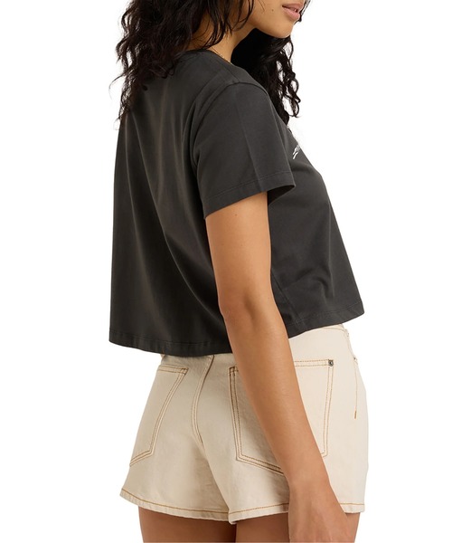 ROXY（ロキシー）の「PEOPLE SPEAK /ロキシーフロントプリント半袖Tシャツ（Tシャツ/カットソー・レディース・ブラック系その他/イエロー・MEDIUM/X-SMALL/SMALL）」の3枚目の写真