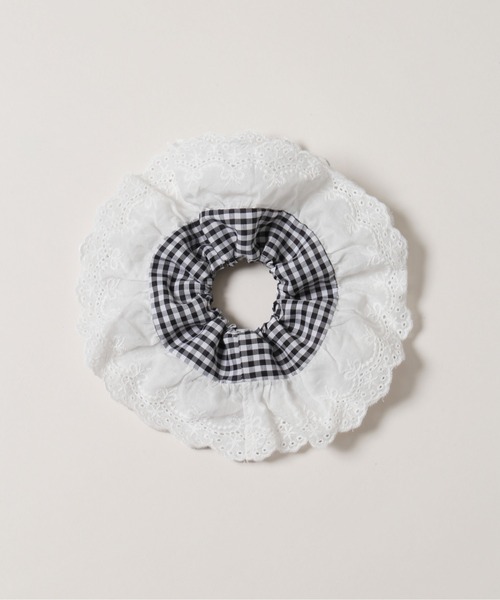 WC（ダブル シー）の「レースポイントギンガムチェックシュシュ（シュシュ・レディース・ブラック/レッド・FREE）」の15枚目の写真