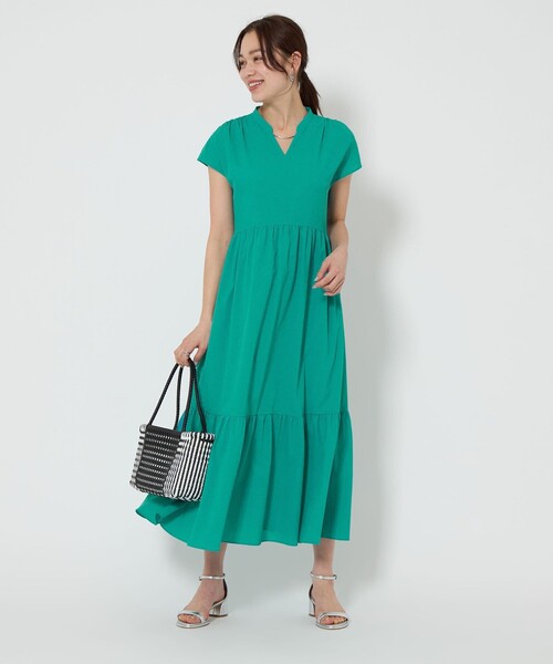 セール】［size SHORTあり］Breeze Cool ティアード ワンピース