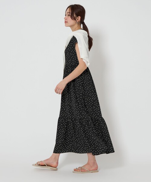 green label relaxing（グリーンレーベルリラクシング）の「［size SHORTあり］Breeze Cool ティアード ワンピース（ワンピース・レディース・その他1/ケリーグリーン/ダークブラウン/ダークグレー・SHORT/FREE）」の14枚目の写真