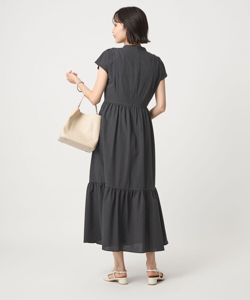 ティアード ワンピース ―green label relaxing セール】［size SHORTあり］Breeze Cool ティアード ワンピース