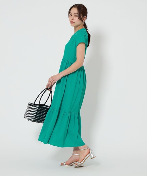 green label relaxing ツイードボレロ&ワンピース　ラベンダー green label relaxing（グリーンレーベルリラクシング）の