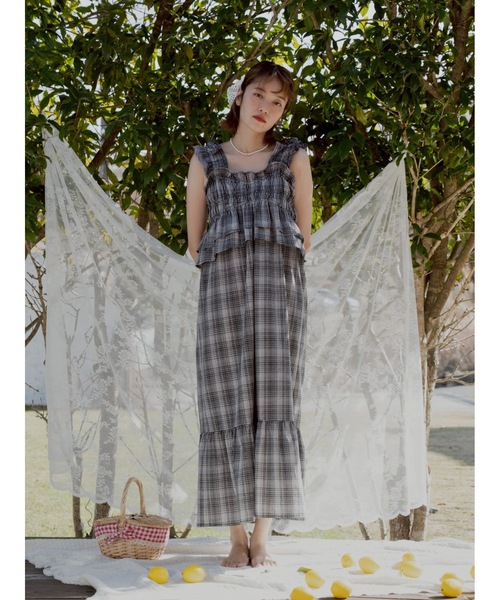 JUMELLE(ジュメロ)の「madras check OP(ワンピース・レディース・ブラック/レッド・MEDIUM/SMALL)」の20枚目の写真