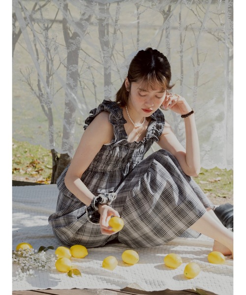 JUMELLE(ジュメロ)の「madras check OP(ワンピース・レディース・ブラック/レッド・MEDIUM/SMALL)」の22枚目の写真