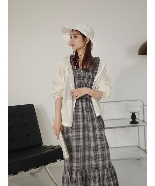 JUMELLE(ジュメロ)の「madras check OP(ワンピース・レディース・ブラック/レッド・MEDIUM/SMALL)」の12枚目の写真