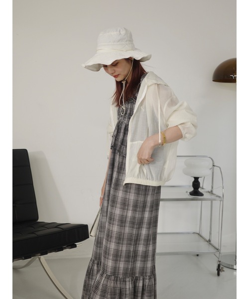 JUMELLE(ジュメロ)の「madras check OP(ワンピース・レディース・ブラック/レッド・MEDIUM/SMALL)」の13枚目の写真