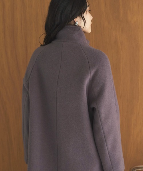 Doux archives(ドゥアルシーヴ)の「スタンドカラーコート(その他アウター・レディース・チャコールグレー/ブラック/アイボリー/キャメル・SMALL/MEDIUM)」の15枚目の写真