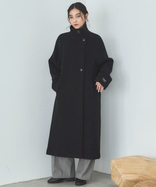 Doux archives(ドゥアルシーヴ)の「スタンドカラーコート(その他アウター・レディース・チャコールグレー/ブラック/アイボリー/キャメル・SMALL/MEDIUM)」の18枚目の写真