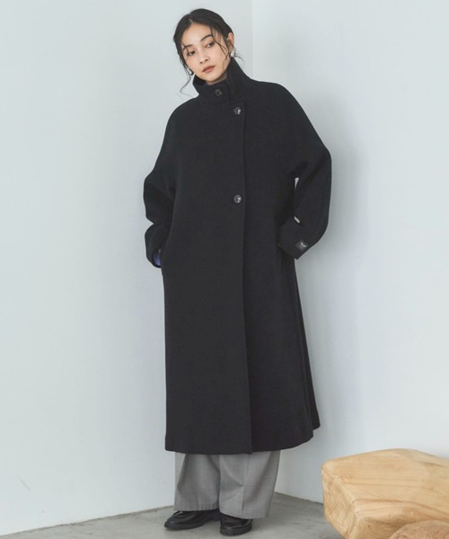 Doux archives(ドゥアルシーヴ)の「スタンドカラーコート(その他アウター・レディース・チャコールグレー/ブラック/アイボリー/キャメル・SMALL/MEDIUM)」の19枚目の写真
