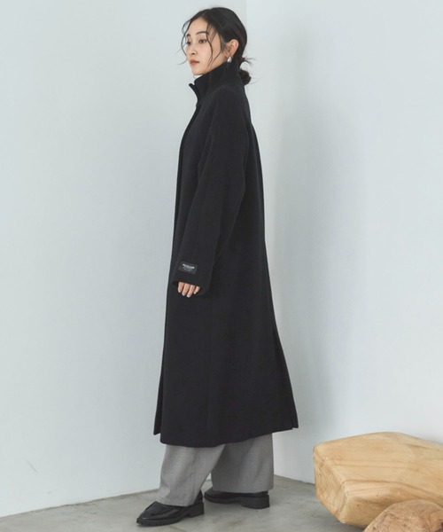 Doux archives(ドゥアルシーヴ)の「スタンドカラーコート(その他アウター・レディース・チャコールグレー/ブラック/アイボリー/キャメル・SMALL/MEDIUM)」の21枚目の写真