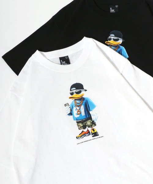 セール】DUCK DUDE/ダックデュード イラストフラワー フロント