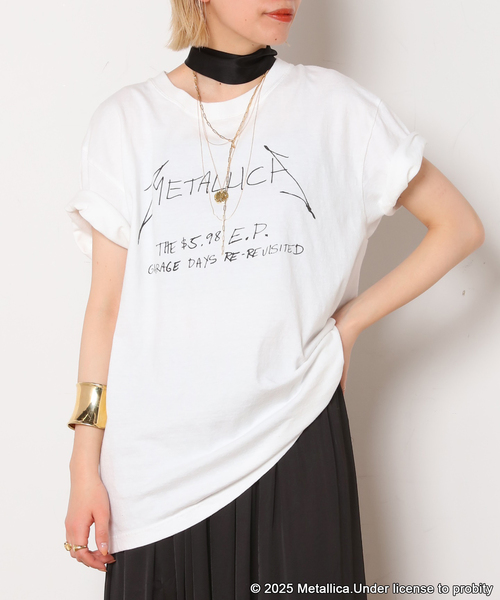 tシャツ 「JOHNBULL/ジョンブル」 LLICA THE $5.89 EP Tsh レディース JOHNBULL/ジョンブル】 METALLICA THE $5.89 EP Tsh（Tシャツ