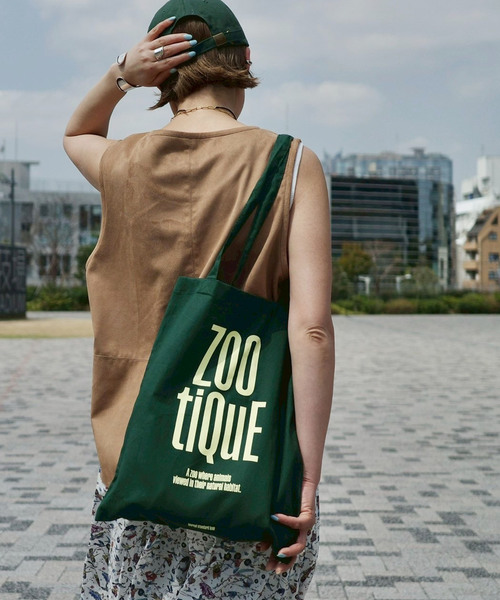 JOURNAL STANDARD LUXE(ジャーナルスタンダード ラックス)の「ZOOtiQuE tote(エコバッグ/サブバッグ・レディース・バーガンディー/グリーン/ピンク/マスタード/レッド/ブラウン/アイボリー/ブラック/スカイブルー/ブルー・FREE)」の4枚目の写真