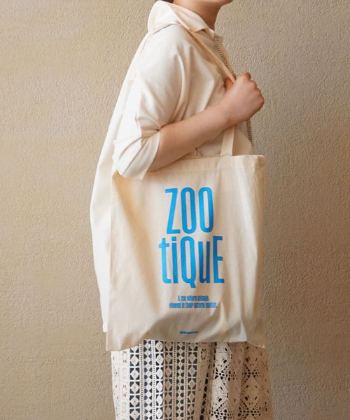JOURNAL STANDARD LUXE(ジャーナルスタンダード ラックス)の「ZOOtiQuE tote(エコバッグ/サブバッグ・レディース・バーガンディー/グリーン/ピンク/マスタード/レッド/ブラウン/アイボリー/ブラック/スカイブルー/ブルー・FREE)」の2枚目の写真