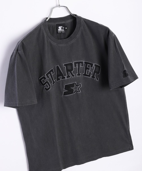 STARTER（スターター）の「STARTER BLACK LABEL ピグメント加工 半袖Tシャツ オーバーサイズ（Tシャツ/カットソー・メンズ・ブラック系その他/ブラック/ブラック系その他2・M/L/XL）」の3枚目の写真