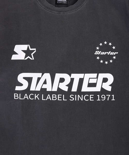 STARTER（スターター）の「STARTER BLACK LABEL ピグメント加工 半袖Tシャツ オーバーサイズ（Tシャツ/カットソー・メンズ・ブラック系その他/ブラック/ブラック系その他2・M/L/XL）」の6枚目の写真
