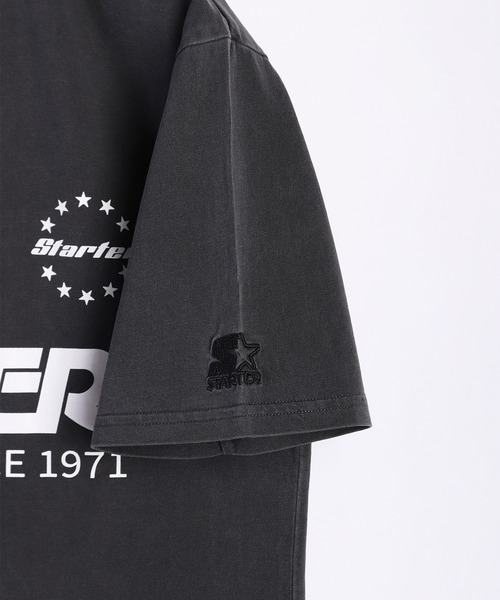 STARTER（スターター）の「STARTER BLACK LABEL ピグメント加工 半袖Tシャツ オーバーサイズ（Tシャツ/カットソー・メンズ・ブラック系その他/ブラック/ブラック系その他2・M/L/XL）」の8枚目の写真