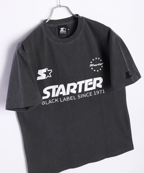 STARTER（スターター）の「STARTER BLACK LABEL ピグメント加工 半袖Tシャツ オーバーサイズ（Tシャツ/カットソー・メンズ・ブラック系その他/ブラック/ブラック系その他2・M/L/XL）」の12枚目の写真