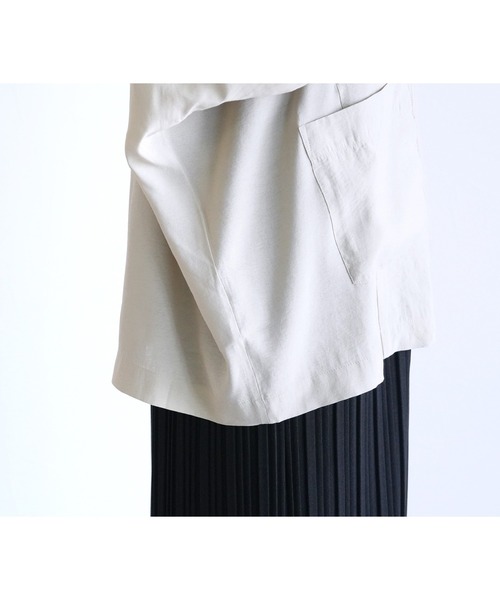 reca（レカ）の「シアードルマンジャケット（ノーカラージャケット・レディース・ブラック/ベージュ・FREE）」の22枚目の写真