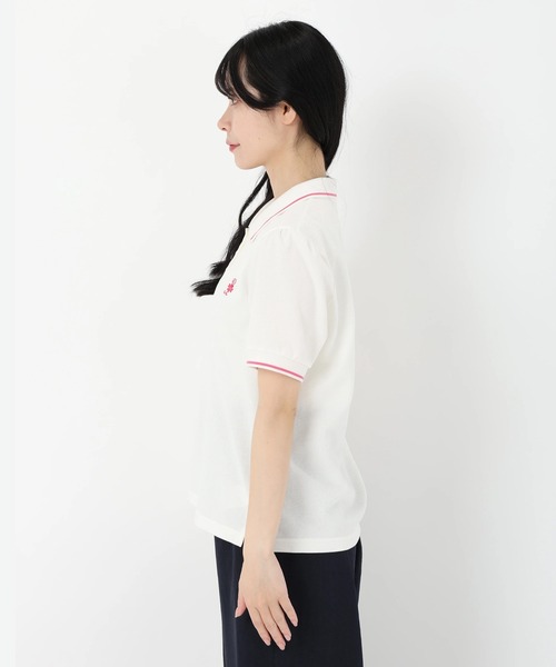 セール】スティッチカノコ＿SFクローバー刺繍ポロシャツ T