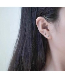 ミニ ストーンピアス 【金属アレルギー対応】