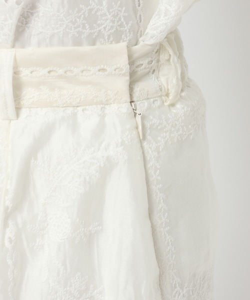 mysty woman（ミスティウーマン）の「パッチワークナロースカート 571302（スカート・レディース・オフホワイト/ブラック・FREE）」の18枚目の写真