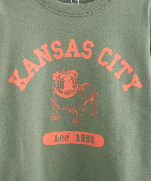 Lee（リー）の「Lee/リー【110-150cm】キッズ ブルドッグプリントTシャツ【アウトレット店舗・WEB限定】キッズTシャツ/キッズ半袖Tシャツ/夏（Tシャツ/カットソー・キッズ・ミント/オレンジ・120/130/110）」の6枚目の写真
