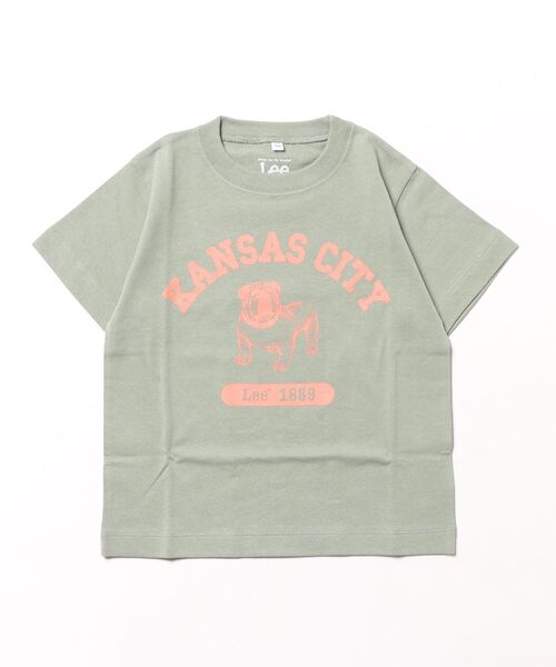Lee（リー）の「Lee/リー【110-150cm】キッズ ブルドッグプリントTシャツ【アウトレット店舗・WEB限定】キッズTシャツ/キッズ半袖Tシャツ/夏（Tシャツ/カットソー・キッズ・ミント/オレンジ・120/130/110）」の8枚目の写真