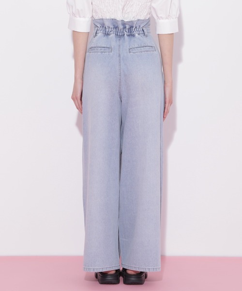 JILL by JILL STUART(ジルバイジルスチュアート)の「◇タックワイドライトデニムパンツ(デニムパンツ・レディース・ブルー系その他/ブルー・SMALL/MEDIUM)」の11枚目の写真