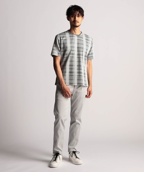 NICOLE CLUB FOR MEN(ニコルクラブフォーメン)の「ガムスト ブラッシュパターン デザインパンツ(その他パンツ・メンズ・オフホワイト/チャコール/ベージュ系・SMALL/MEDIUM/LARGE/X-LARGE)」の4枚目の写真