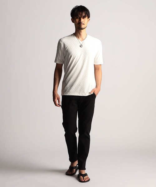 NICOLE CLUB FOR MEN(ニコルクラブフォーメン)の「ガムスト ブラッシュパターン デザインパンツ(その他パンツ・メンズ・オフホワイト/チャコール/ベージュ系・SMALL/MEDIUM/LARGE/X-LARGE)」の6枚目の写真