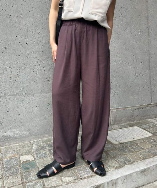 リラックスカーブパンツ　ジェナエスパスメルヴェイユ　Jena espace Jena espace merveilleux｜リネンカーブパンツ | Rakuten