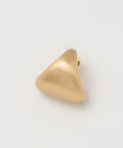 トライアングル フォルム ピアス（ピアス（両耳用））｜green