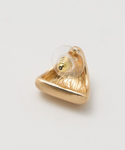 トライアングル フォルム ピアス（ピアス（両耳用））｜green