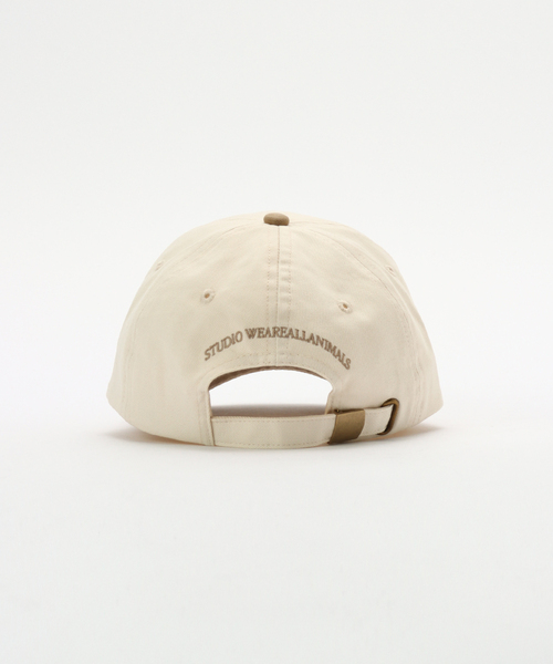 FRAMeWORK（フレームワーク）の「STUDIO WEAREALLANIMALS 別注 TEAM LOGO（キャップ・レディース・チャコールグレー/ベージュ/ブラウン・FREE）」の5枚目の写真
