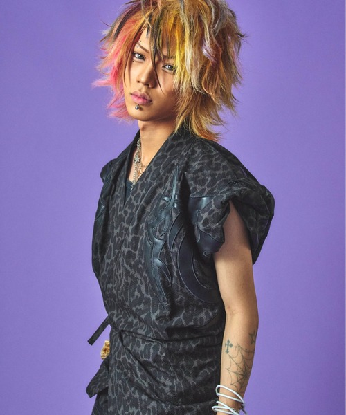 GALFY(ガルフィー)の「GALFY-部族長甚平(シャツ/ブラウス・メンズ・グレー/ブラック/ホワイト・L/XL)」の12枚目の写真
