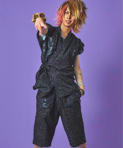 GALFY(ガルフィー)の「GALFY-部族長甚平(シャツ/ブラウス・メンズ・グレー/ブラック/ホワイト・L/XL)」の14枚目の写真