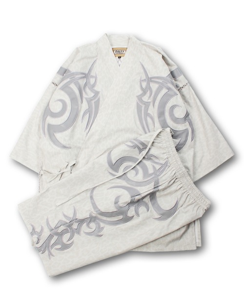 GALFY(ガルフィー)の「GALFY-部族長甚平(シャツ/ブラウス・メンズ・グレー/ブラック/ホワイト・L/XL)」の21枚目の写真