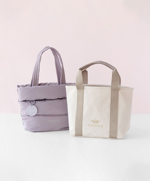 TOCCA(トッカ)の「T-ARIA QUILTTOTE トートバッグ(トートバッグ・レディース・ブラック系/ライラック系/ブルー系・F)」の8枚目の写真