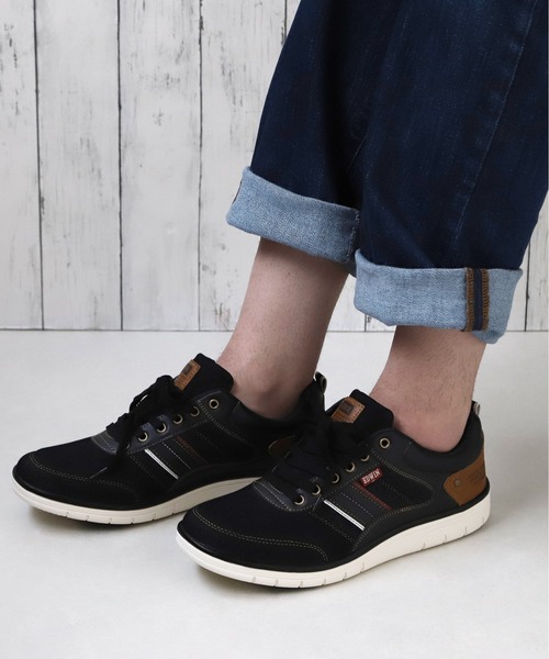 EDWIN(エドウィン)の「EDWIN 軽量スニーカー 7643(スニーカー・メンズ・ネイビー/ブラック・25cm/26cm/26.5cm/25.5cm/27cm)」の3枚目の写真