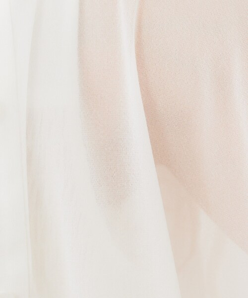 UNTITLED（アンタイトル）の「【洗える/ストレッチ性/短丈】クルーネックシアーカーディガン（カーディガン/ボレロ・レディース・ブラック/オフホワイト/ライトグレー・44/48/00/02/04）」の19枚目の写真